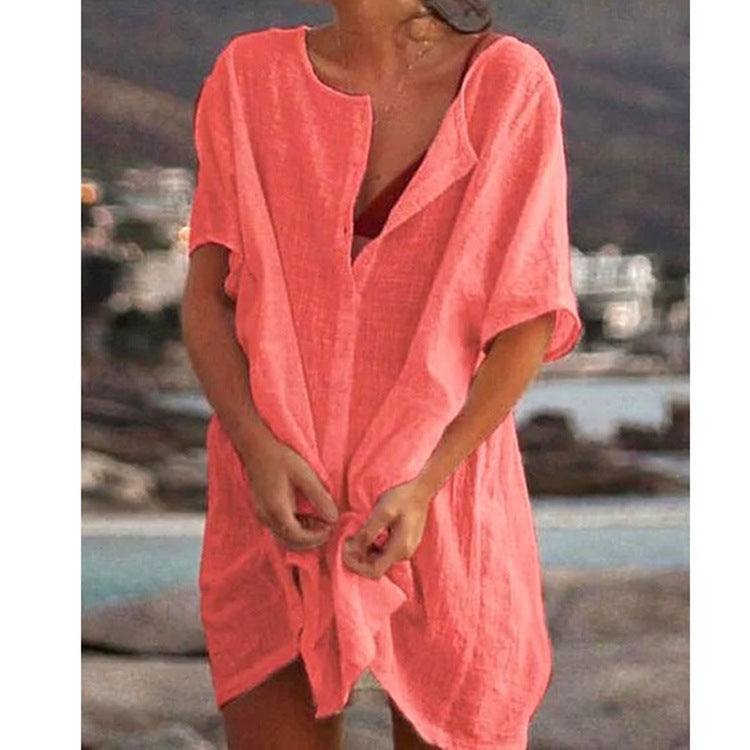 Antonella | Camicia in cotone e lino