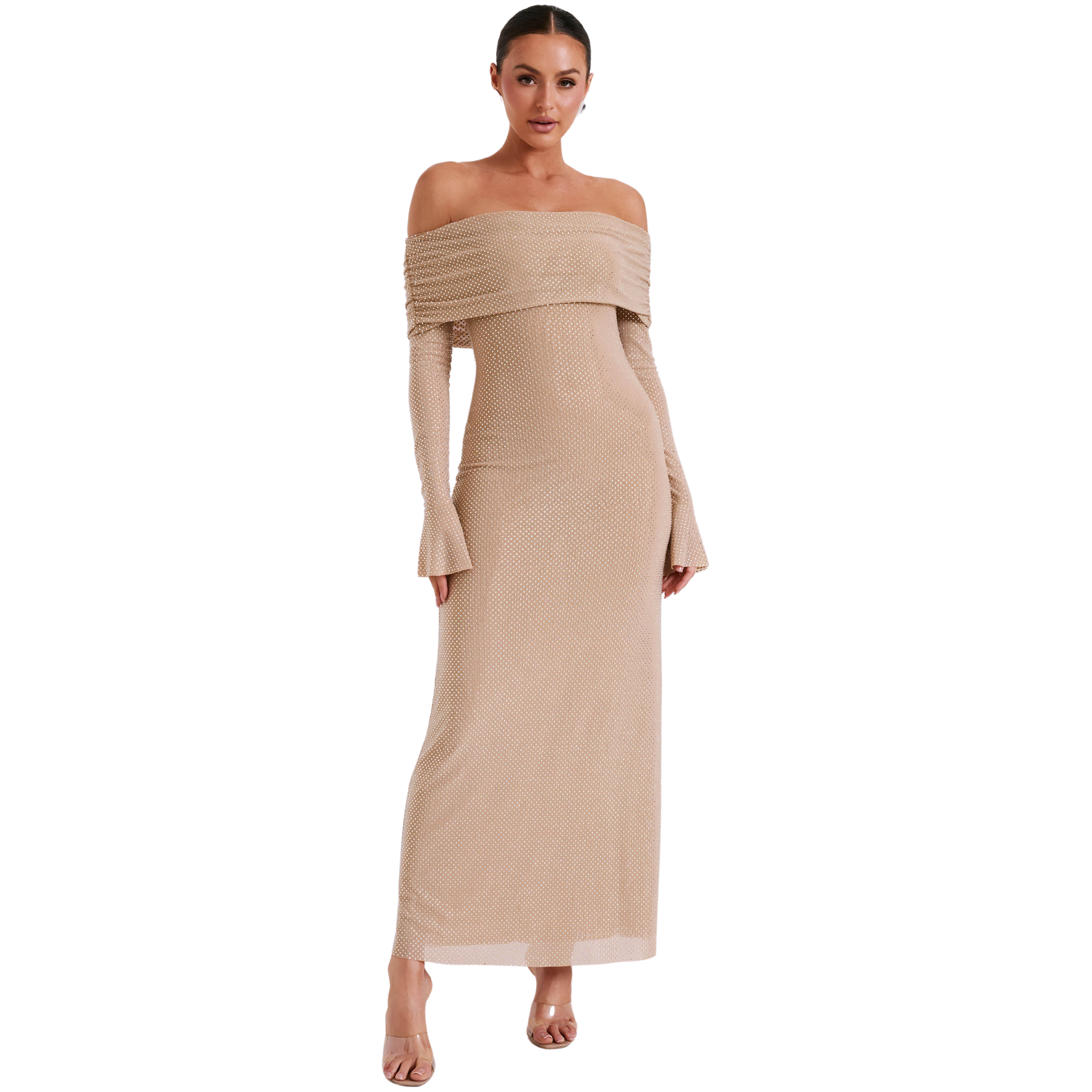 Marcella | Abito con spalline a diamante