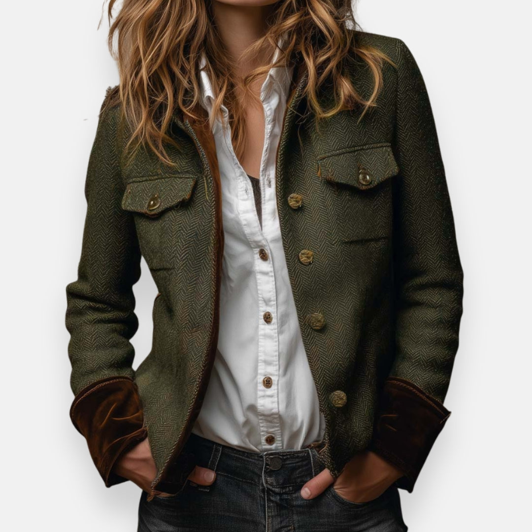 Teodolinda | Giacca in tweed spigato