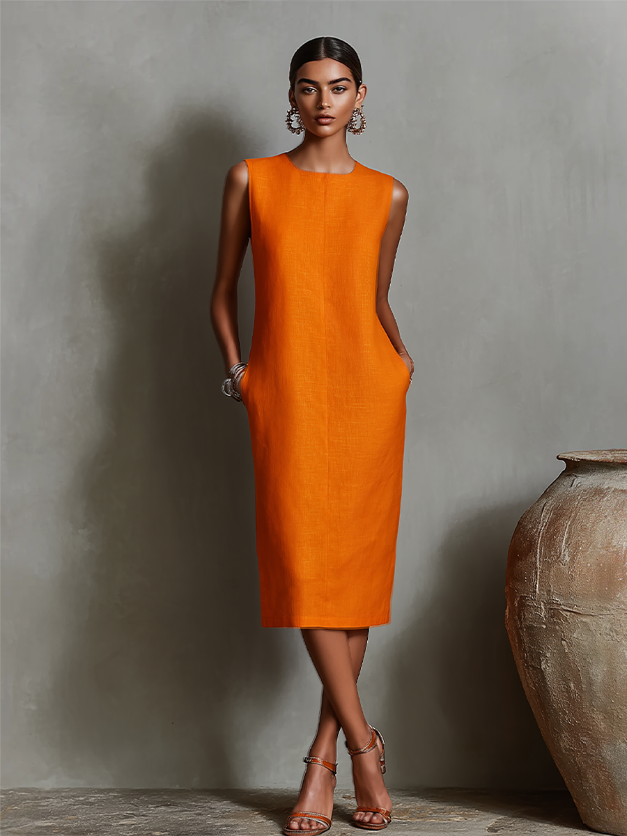 Maureen | Abito Midi con Tasche
