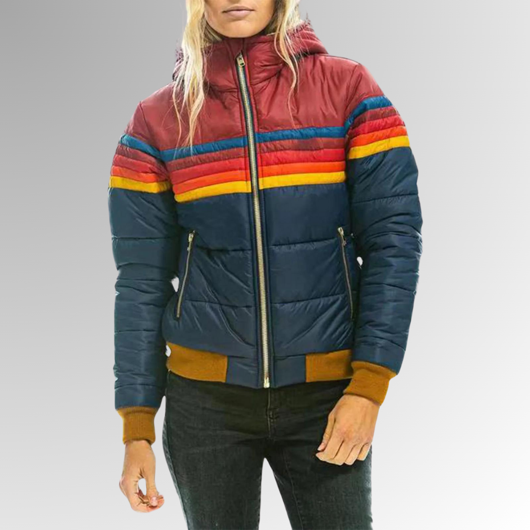 Silvana™ | Giacca casual con zip e dettagli vivaci