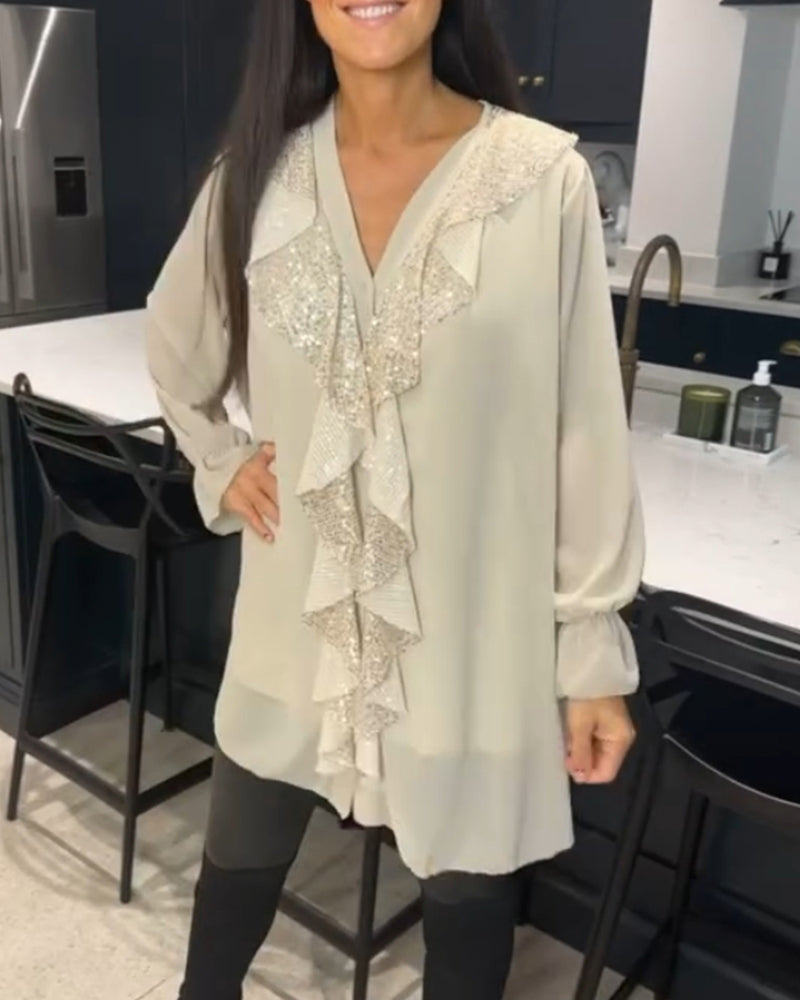 Alicia™ - Blusa elegante con ruches
