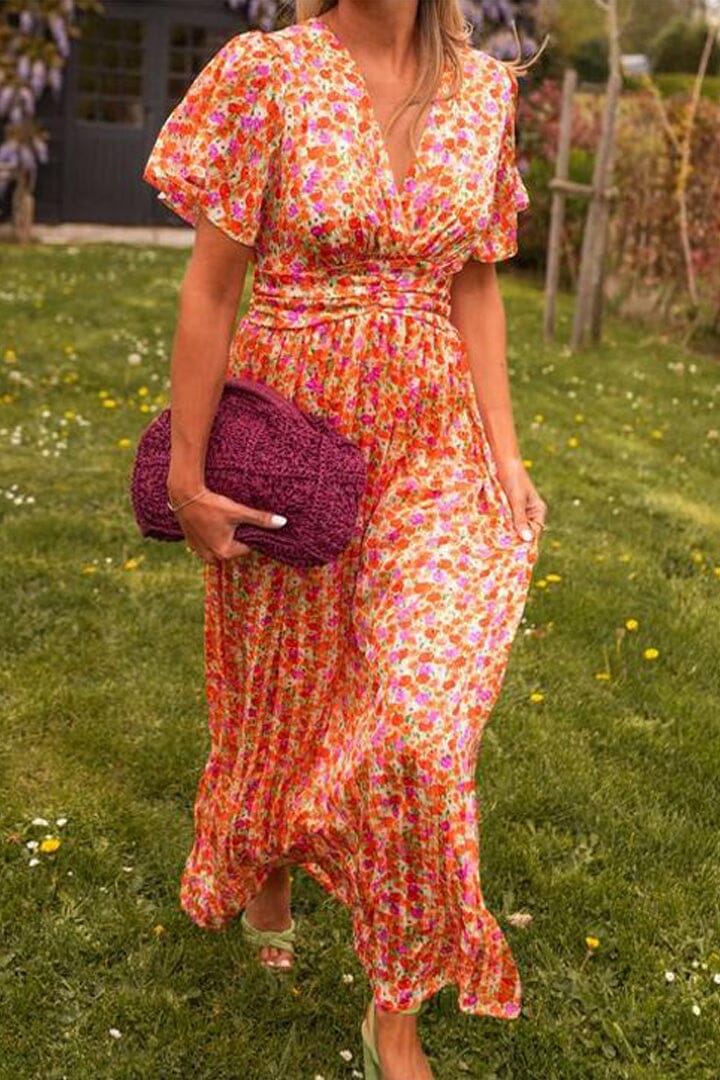 Sandria | Abito maxi elegante con scollo a V