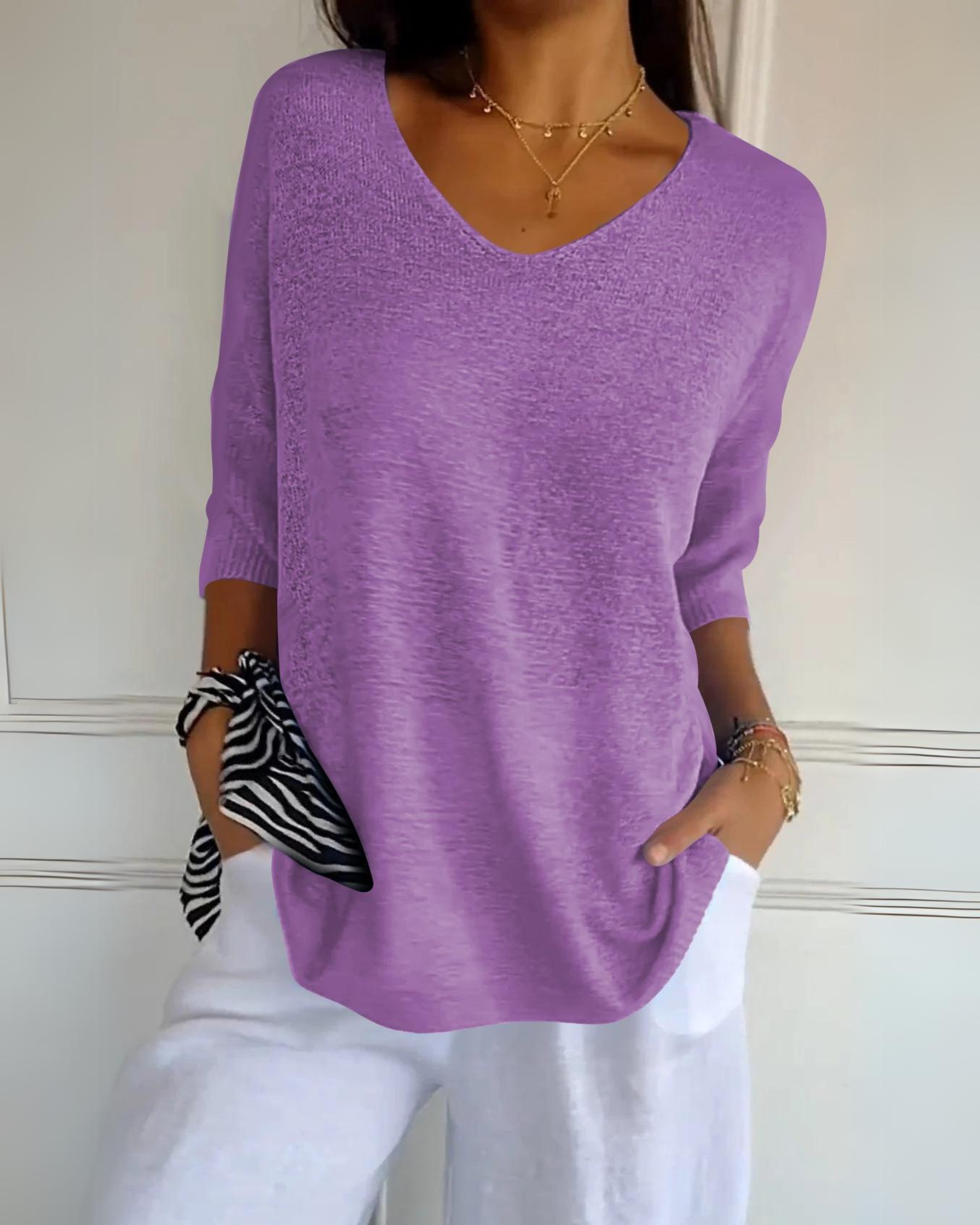 CELIA - TOP IN COTONE TRASPIRANTE