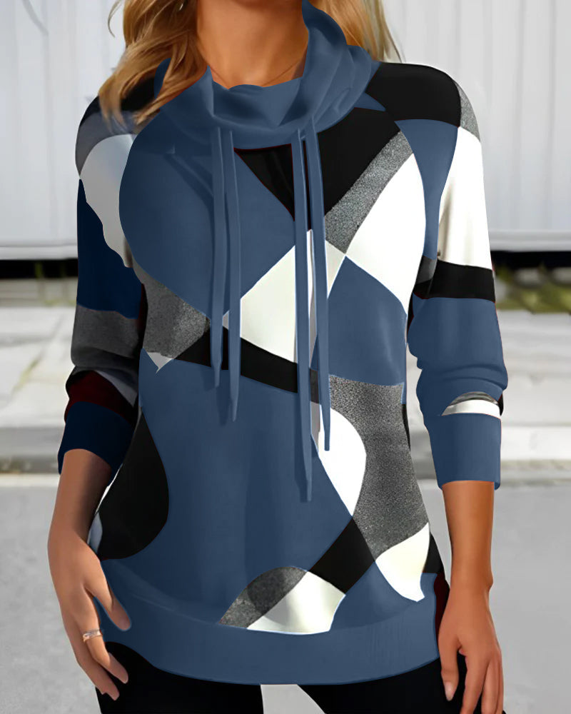 Bernadette - Morbida blusa con motivo geometrico