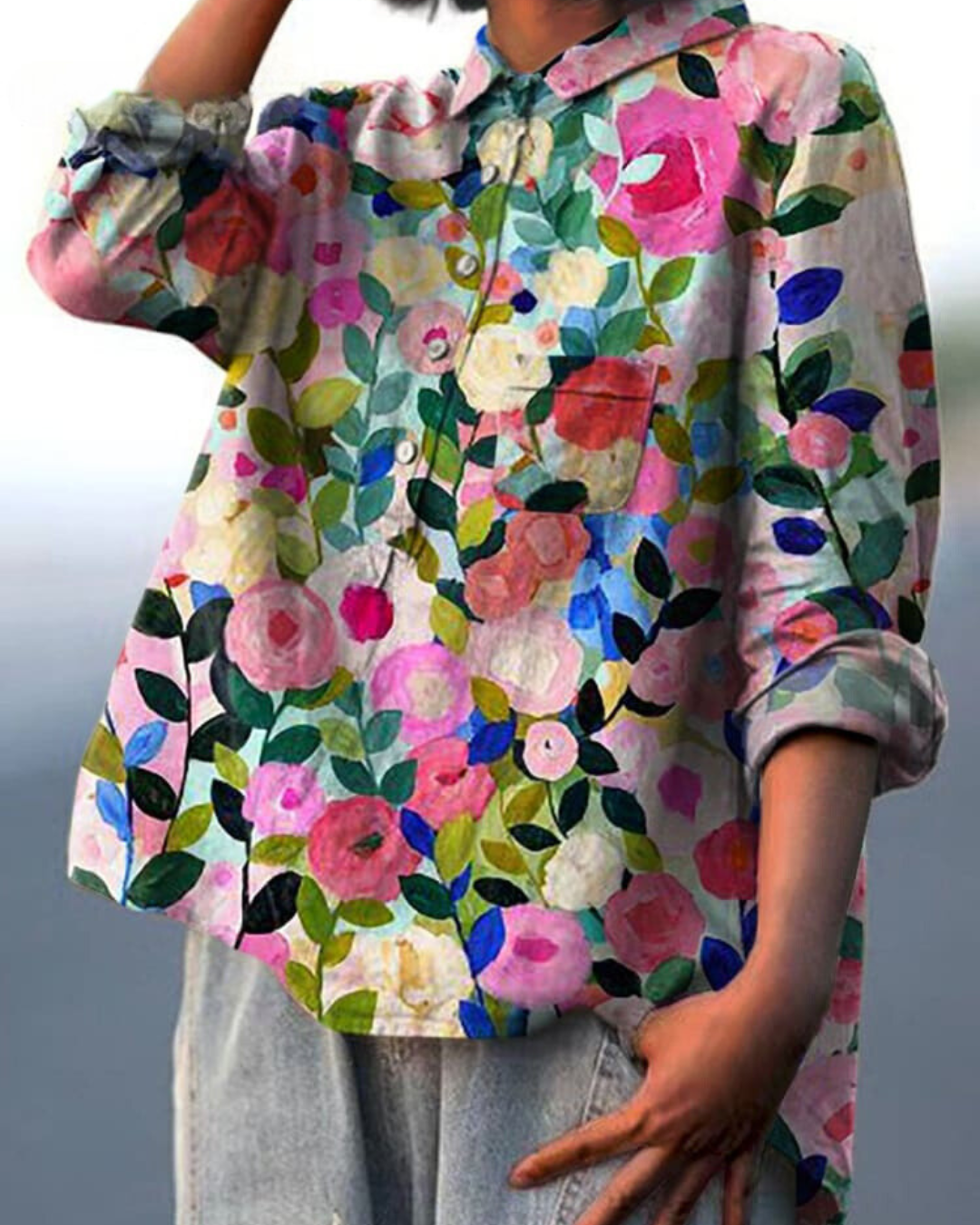 Donna | Camicetta con stampa floreale