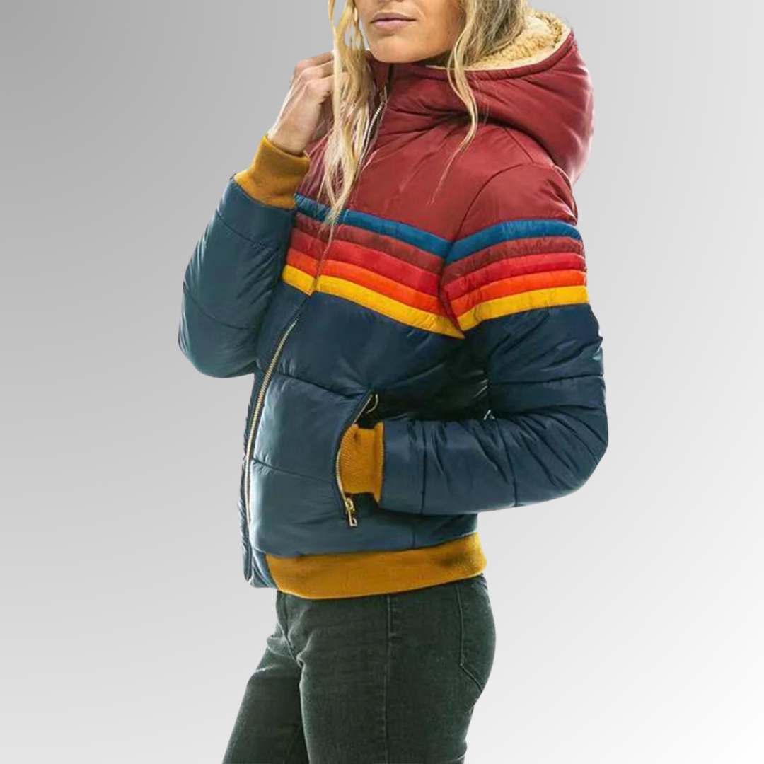 Silvana™ | Giacca casual con zip e dettagli vivaci