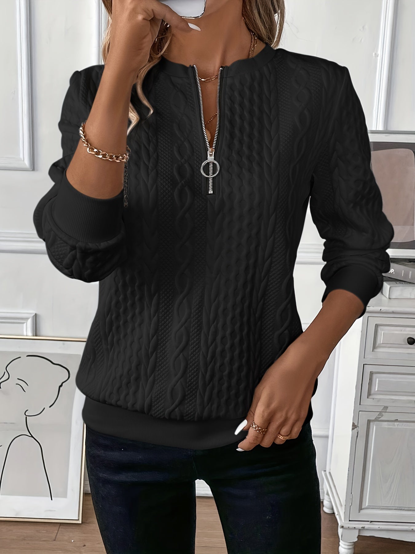 Irma | Maglione Elegante con Zip