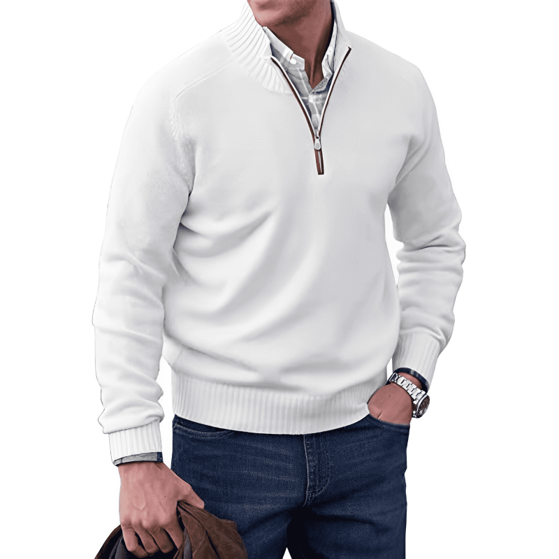 Alessandro - Maglione con cerniera alla moda