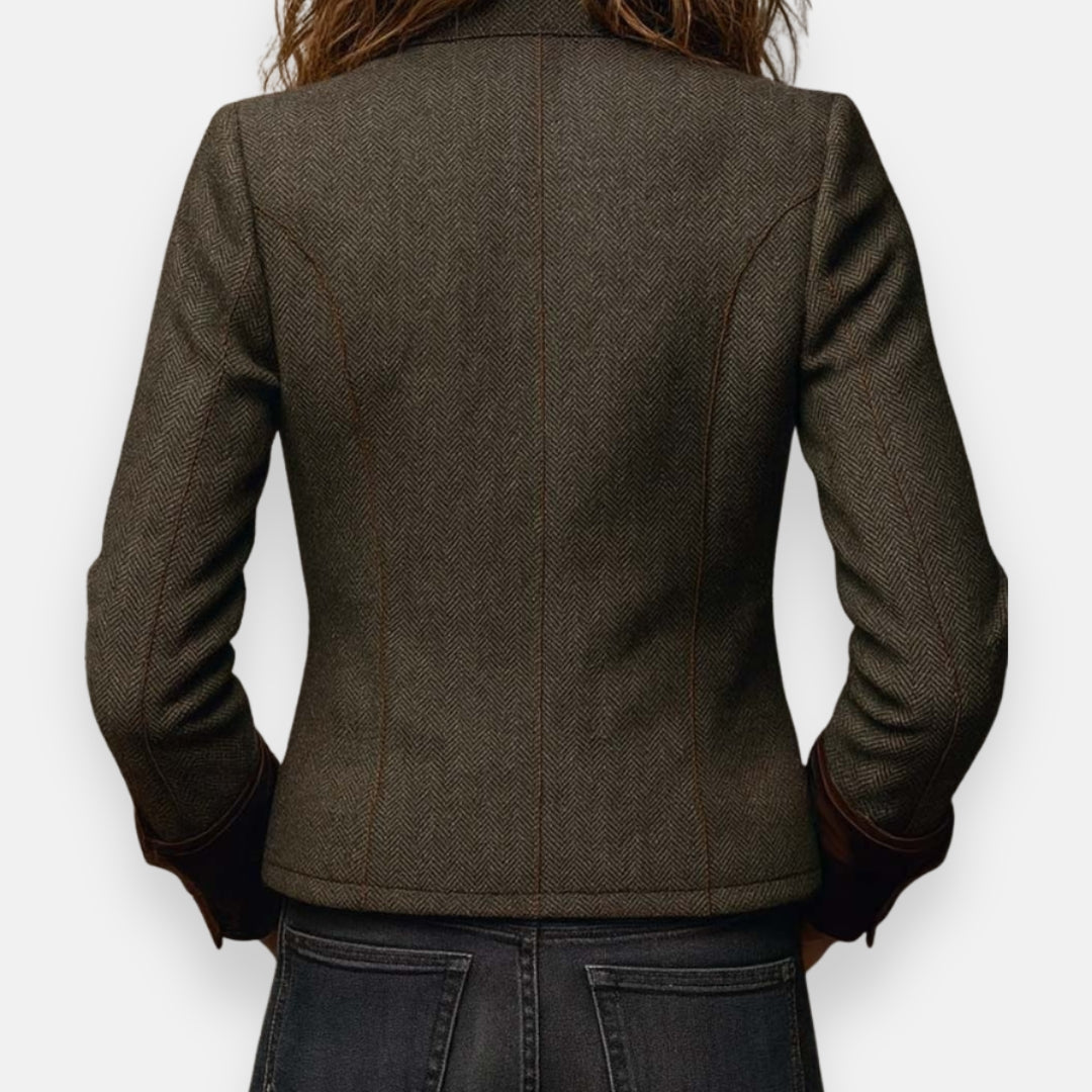 Teodolinda | Giacca in tweed spigato