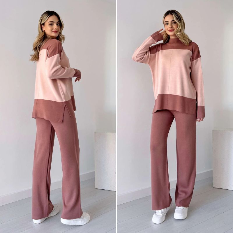 Ofelia™ | Il set felpa chic bicolore