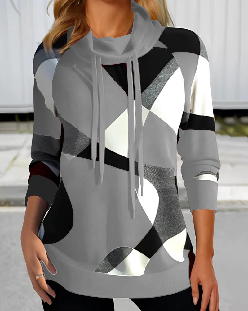 Bernadette - Morbida blusa con motivo geometrico