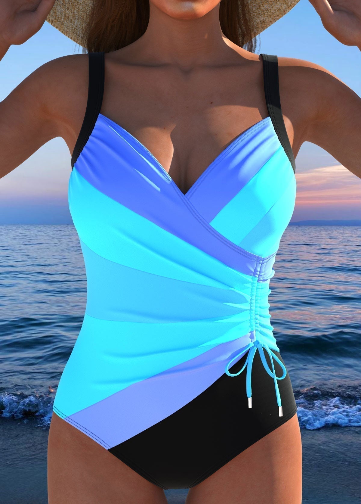 Mayte™ | Costume Intero Modellante con Scollo Incrociato