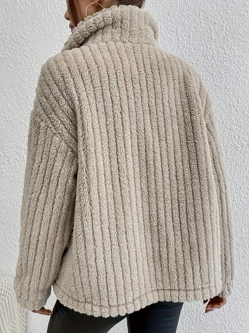 Esra | Cardigan doppiopetto in velluto con bottoni