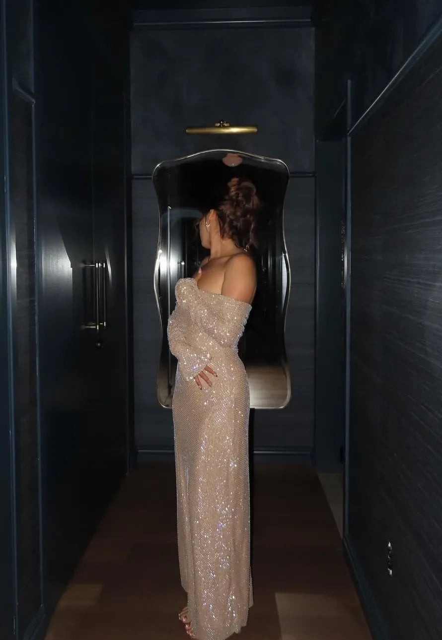 Marcella | Abito con spalline a diamante