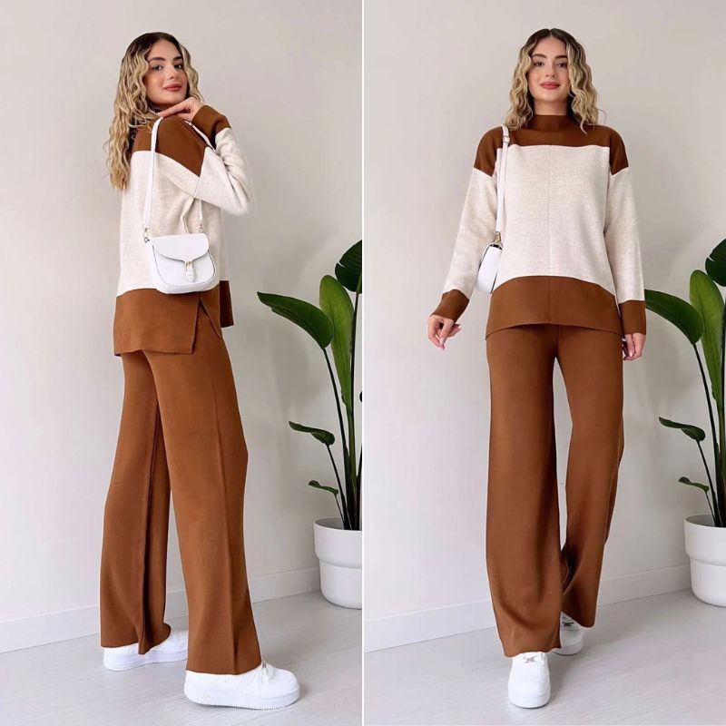 Ofelia™ | Il set felpa chic bicolore