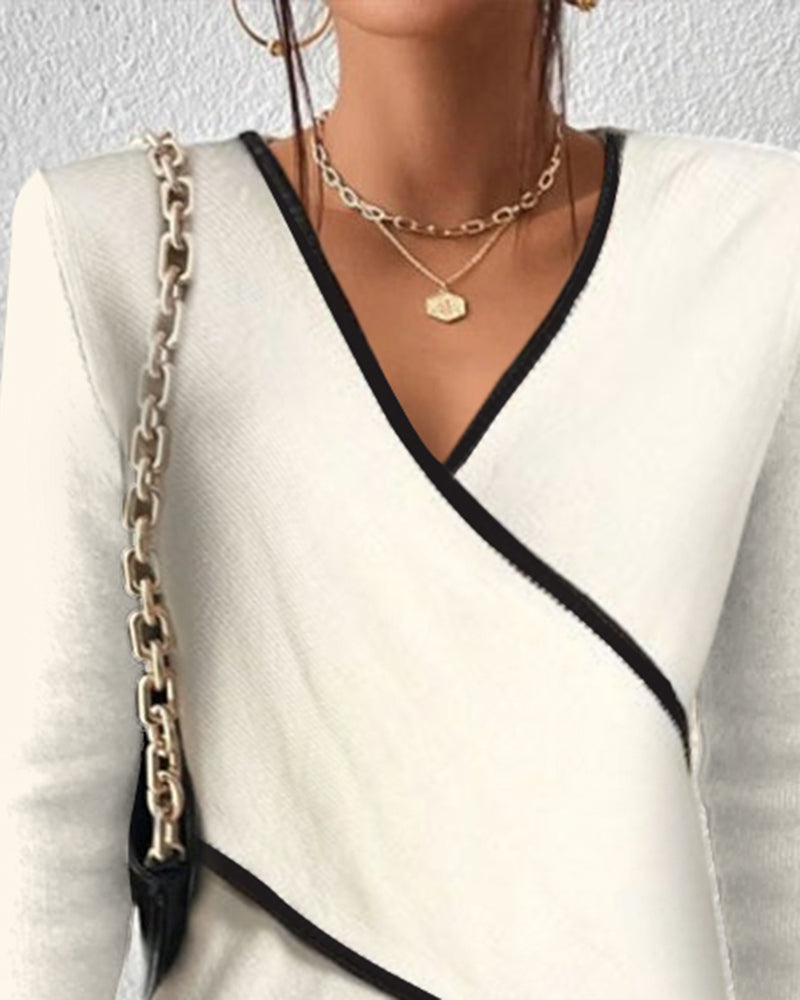 Rita | Maglia elegante con scollo a V