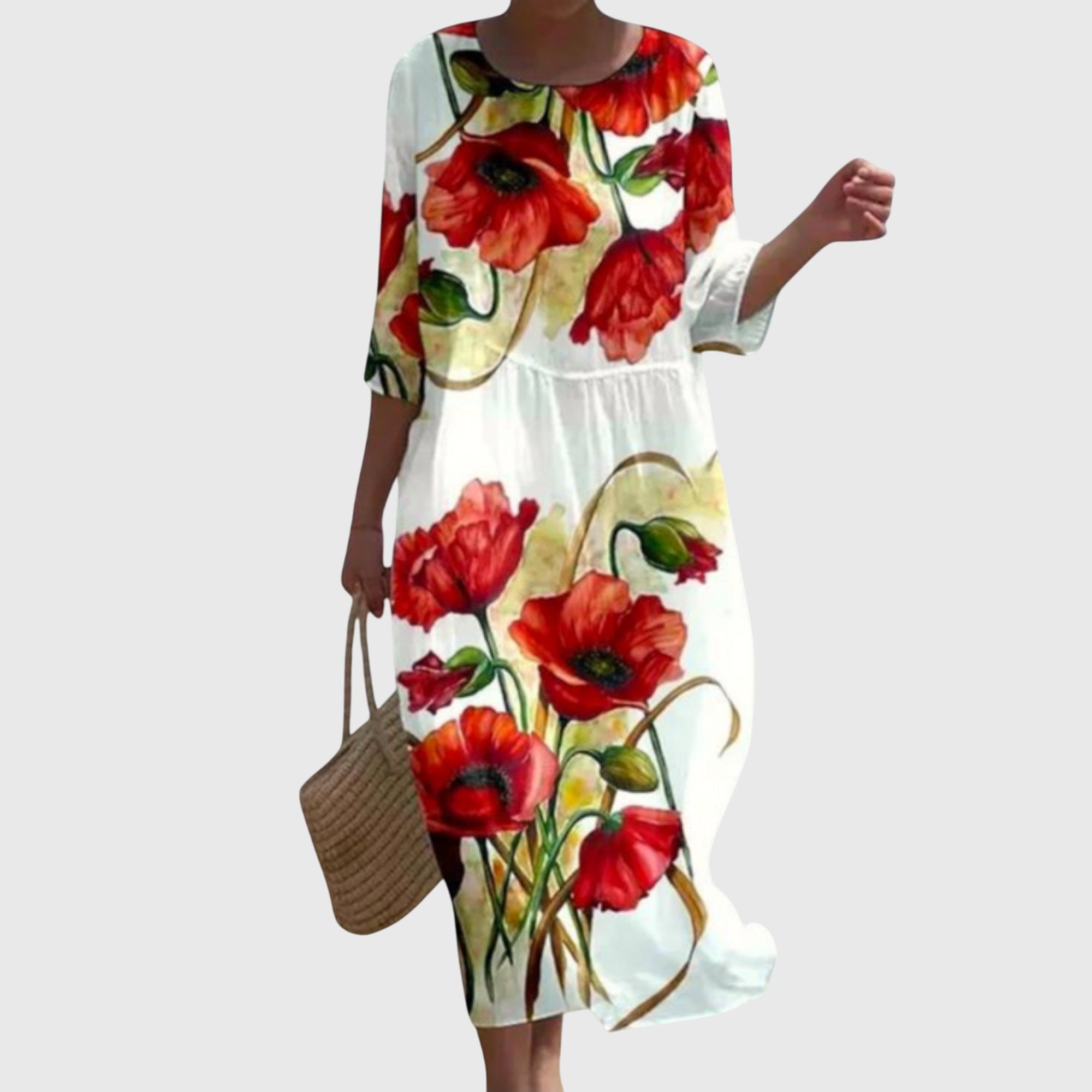 Hayley™ | Abito maxi floreale stiloso