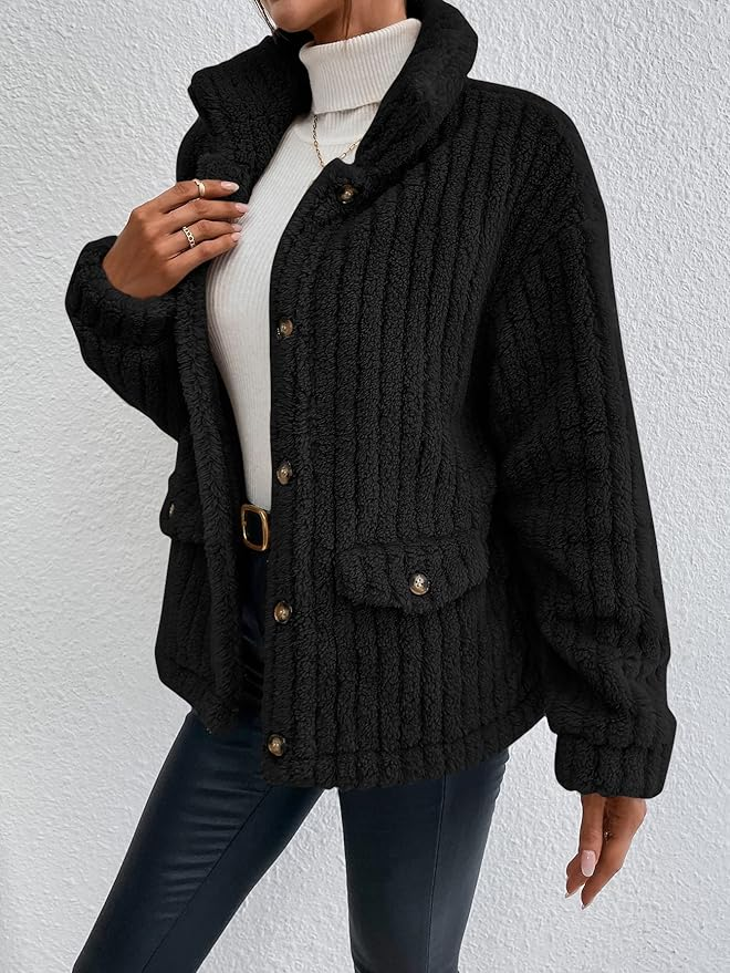 Esra | Cardigan doppiopetto in velluto con bottoni