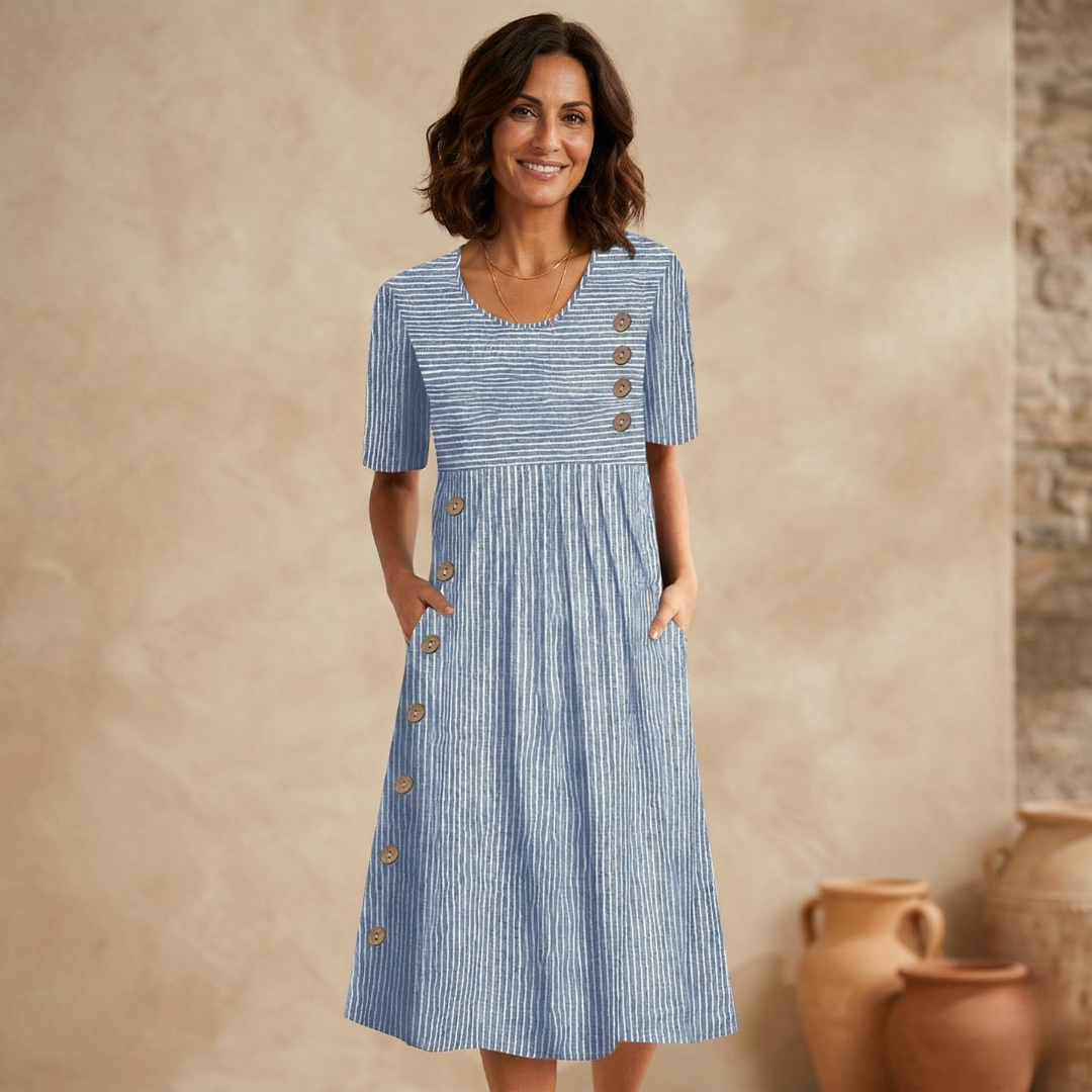 Wanda | Abito midi a righe