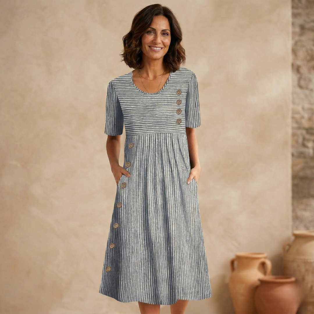 Wanda | Abito midi a righe
