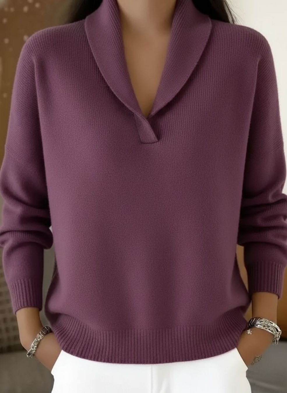 Alfonsina | Maglione con scollo a V
