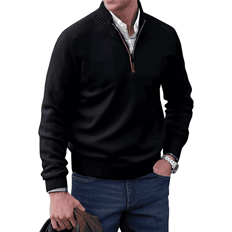 Alessandro - Maglione con cerniera alla moda
