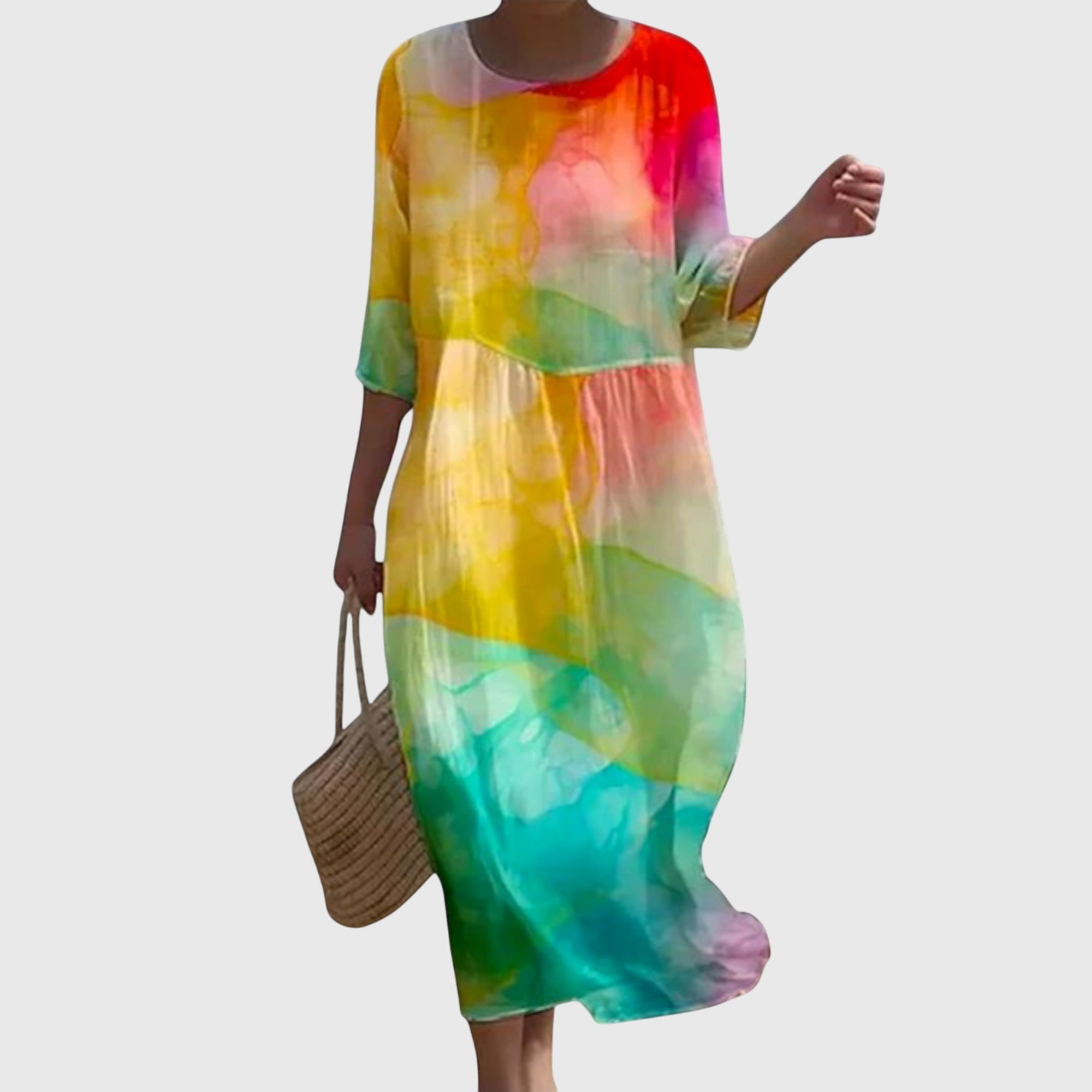 Hayley™ | Abito maxi floreale stiloso