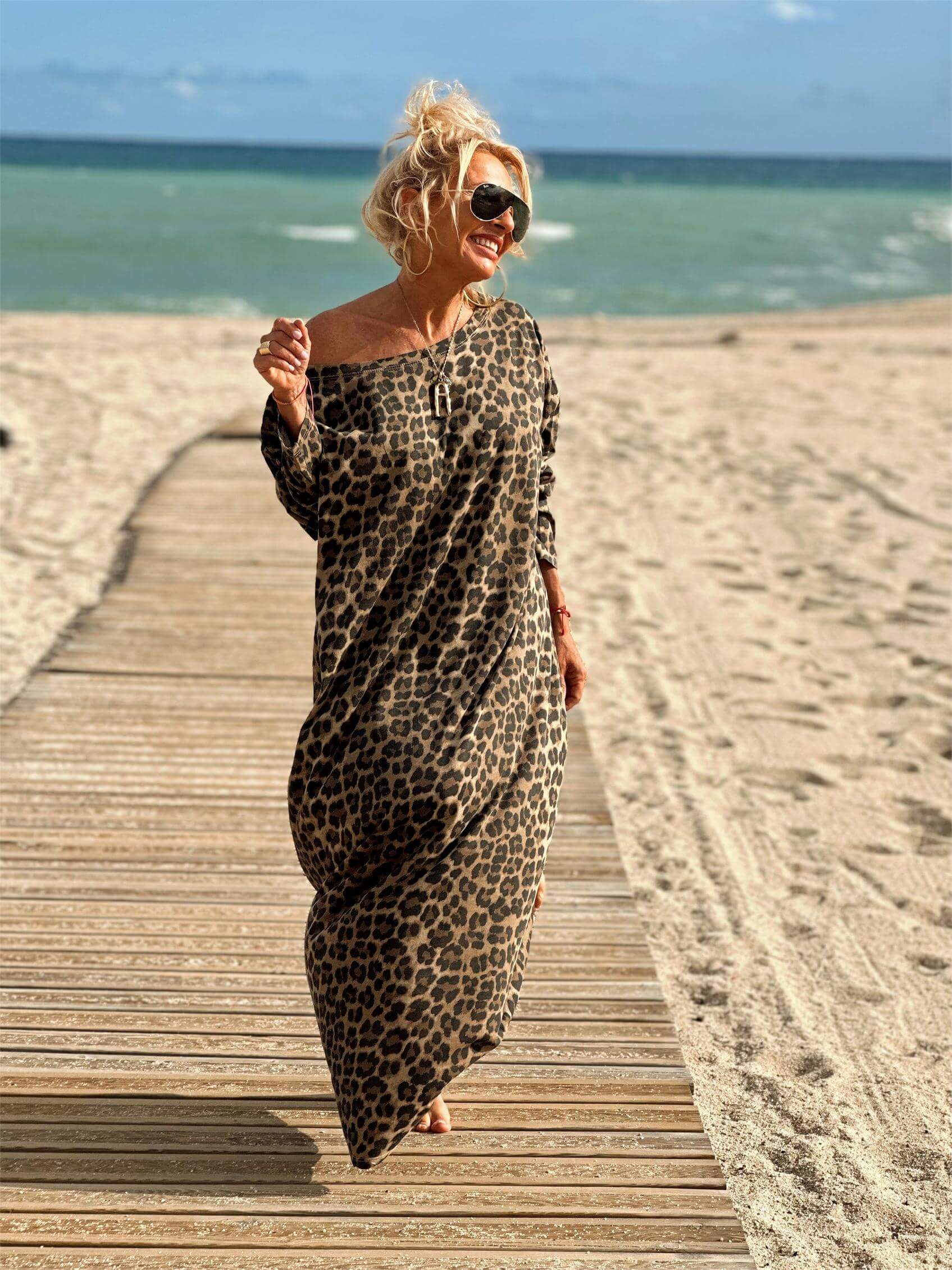 Lion | Abito oversize con stampa