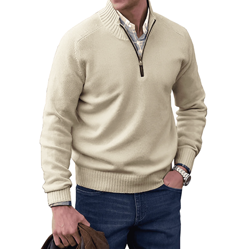 Alessandro - Maglione con cerniera alla moda