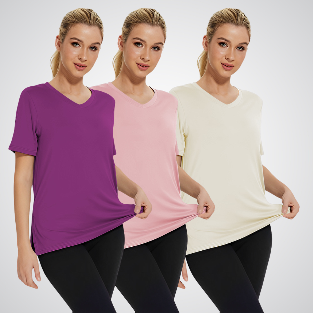 SELENA™ - T-Shirt Casual Vestibilità Morbida (Confezione da 3)