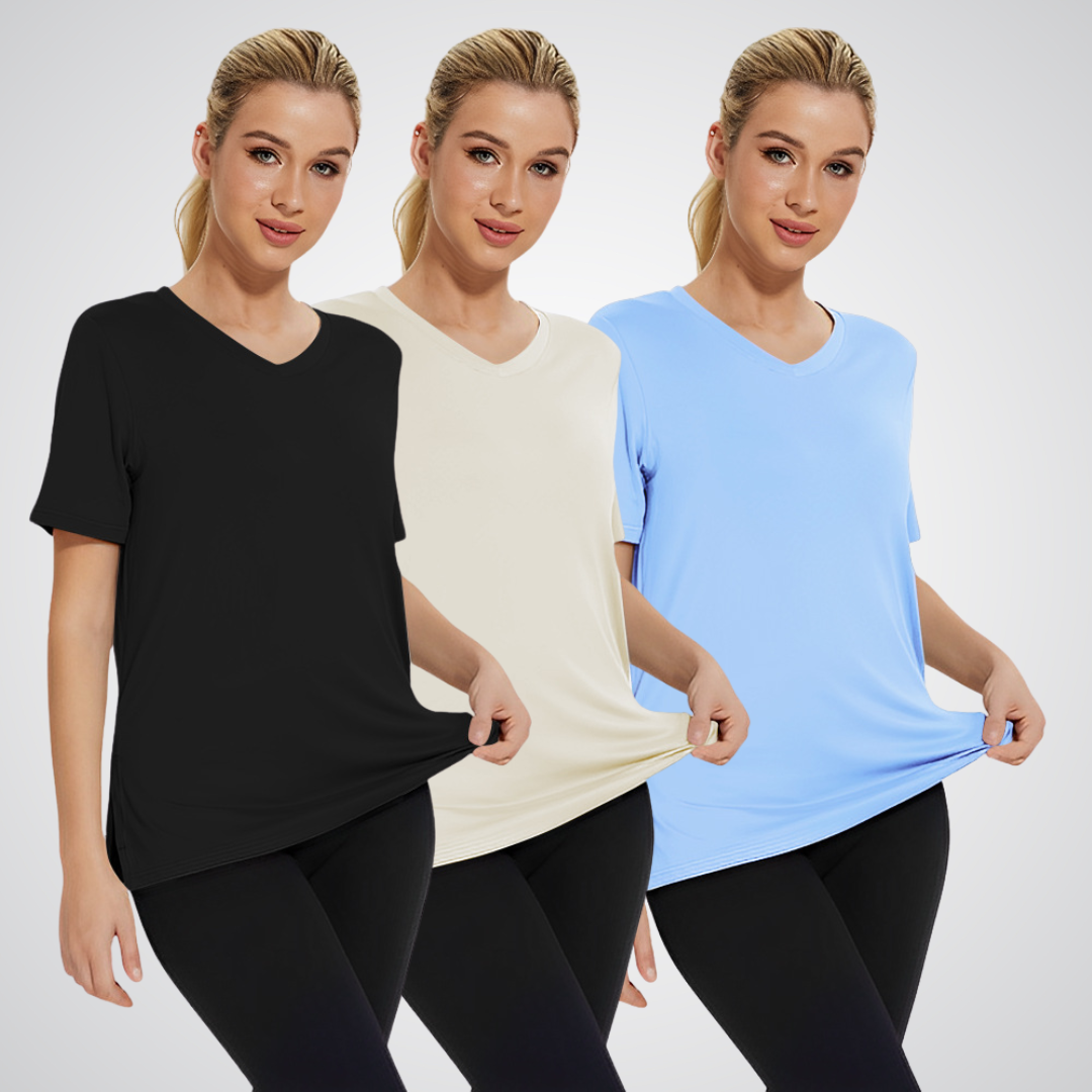 SELENA™ - T-Shirt Casual Vestibilità Morbida (Confezione da 3)
