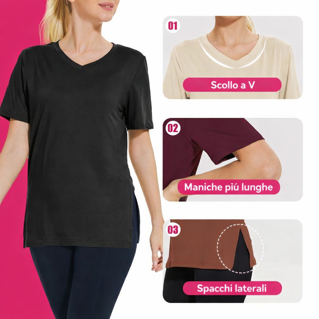 SELENA™ - T-Shirt Casual Vestibilità Morbida (Confezione da 3)