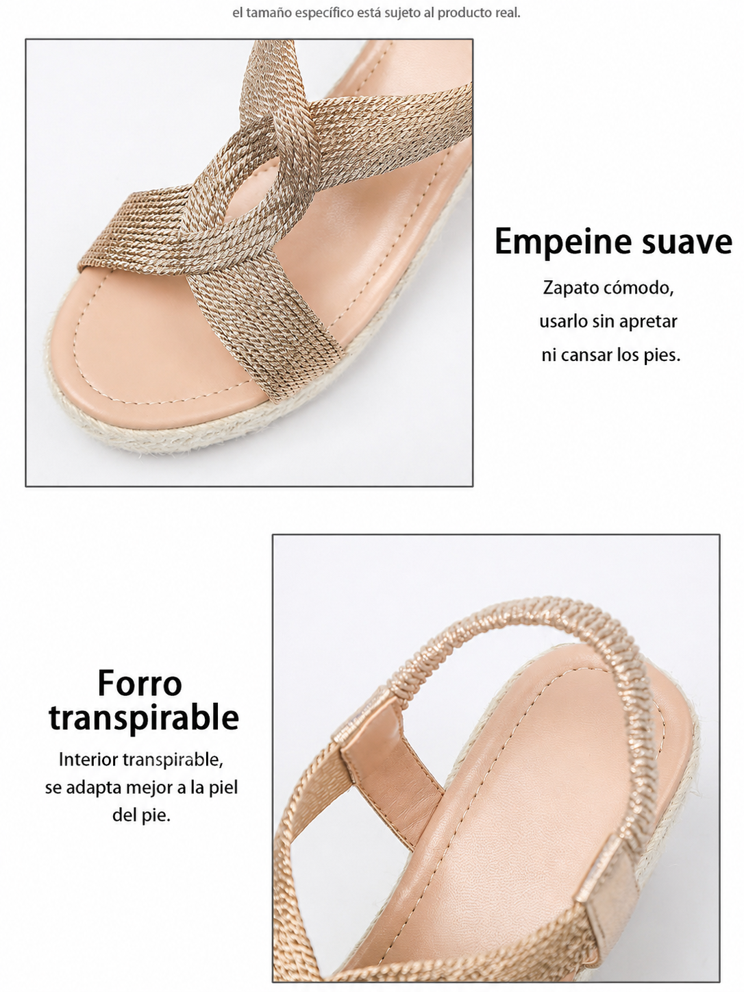 Aroa | Sandali Estivi con Zeppa Intrecciata