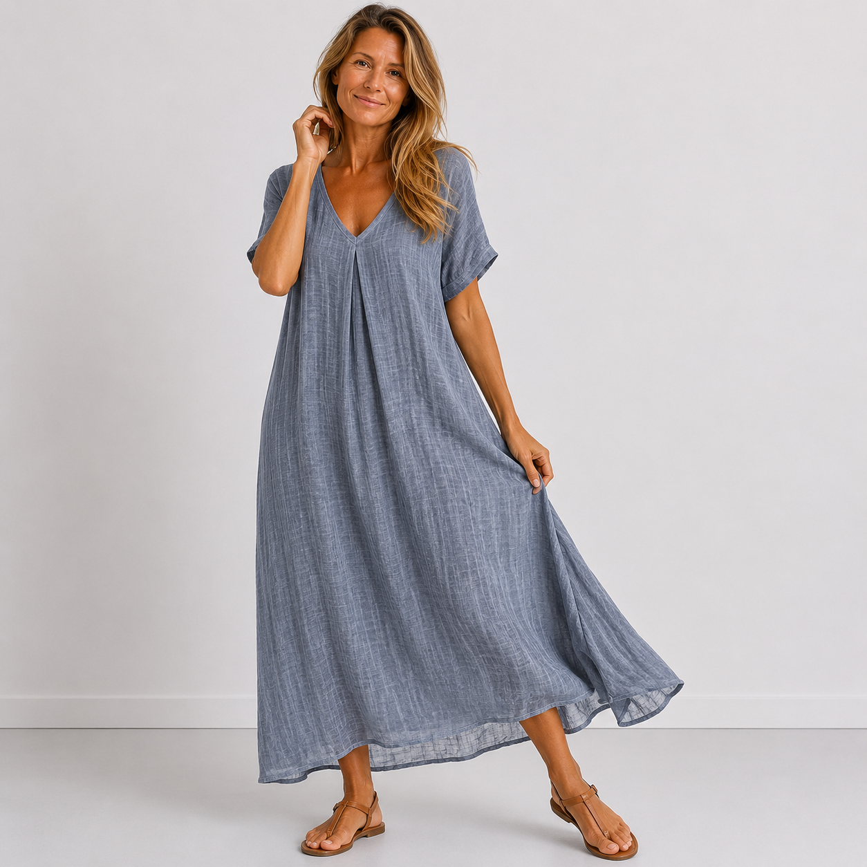 Violette | Abito Lungo con Scollo a V