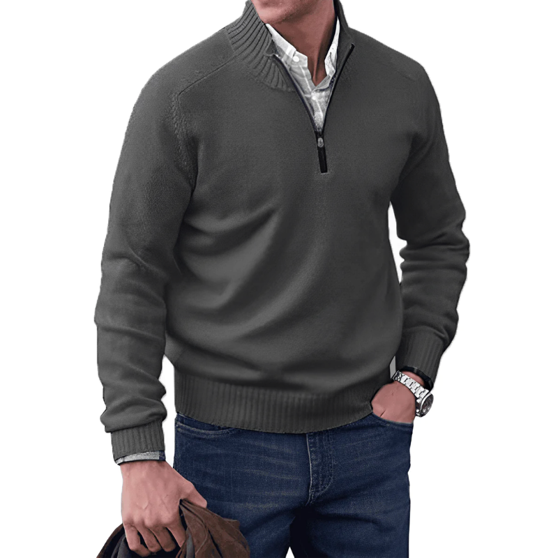 Alessandro - Maglione con cerniera alla moda