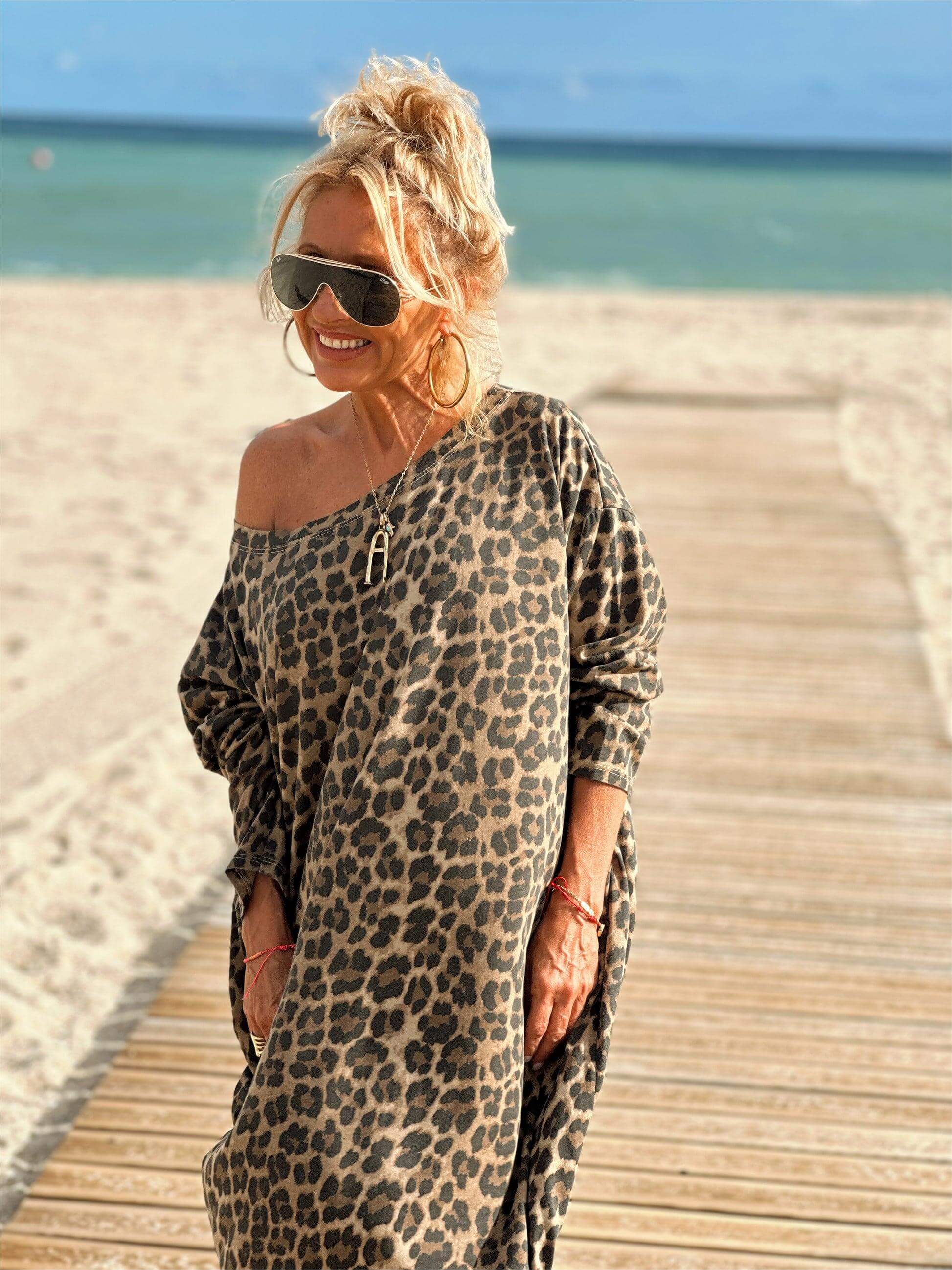 Lion | Abito oversize con stampa