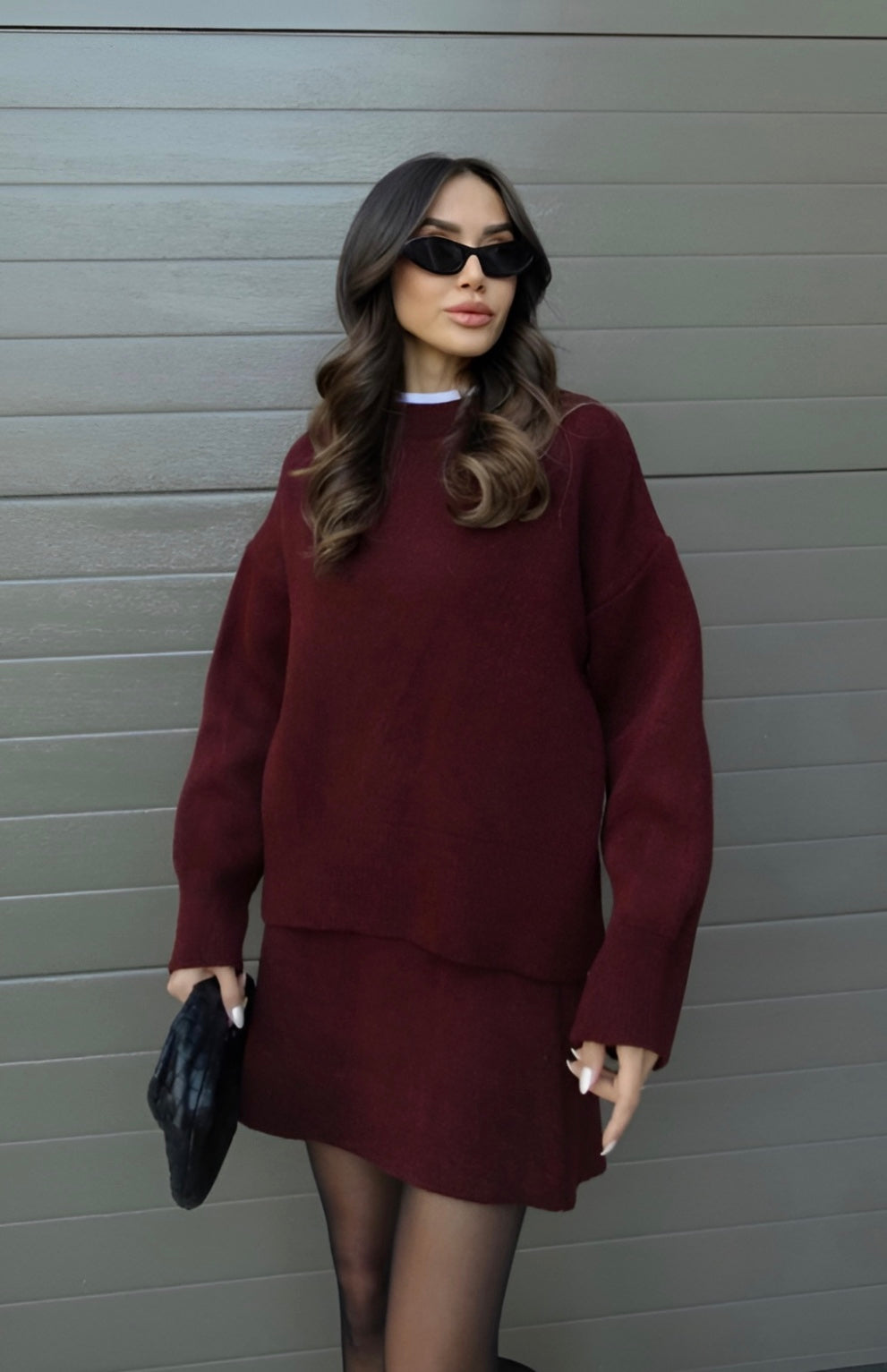 Elena - Completo Maglia e Gonna Elegante