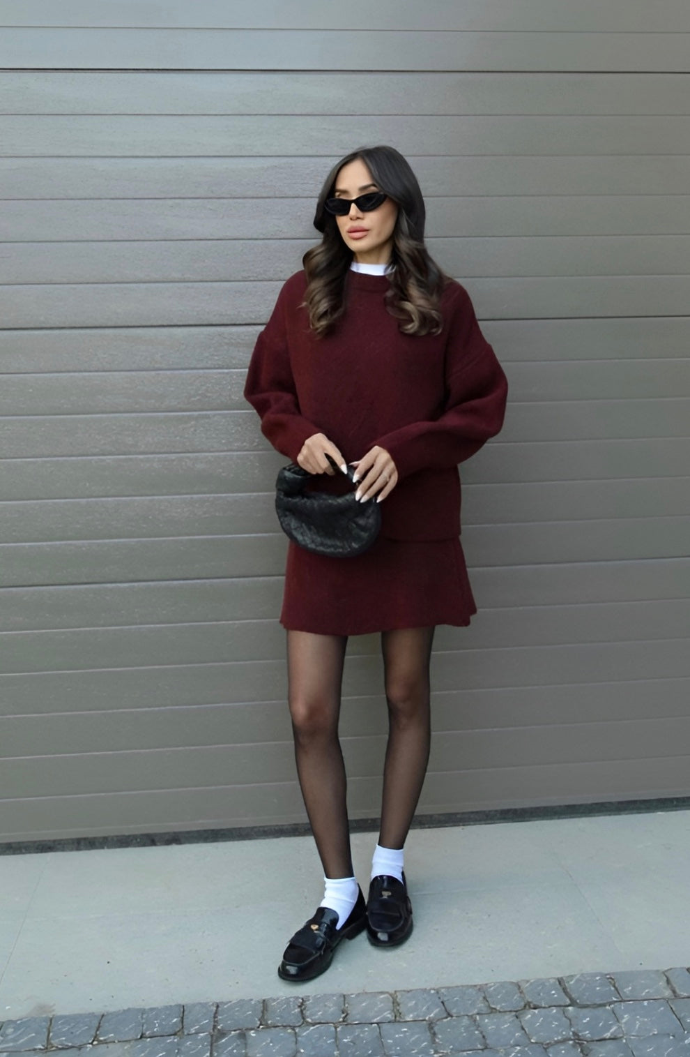 Elena - Completo Maglia e Gonna Elegante