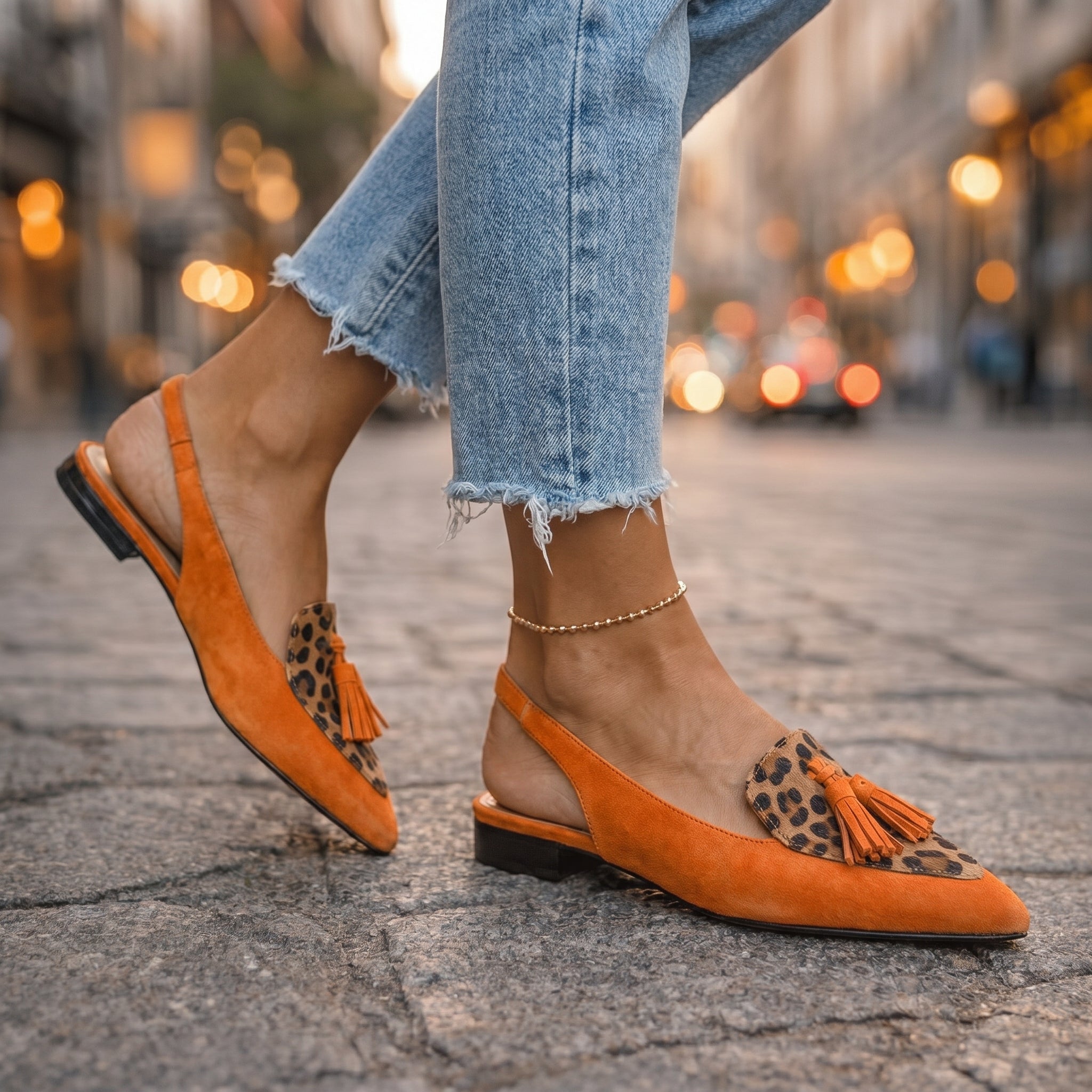 Eliza | Sandali con Cinturini e Nappe