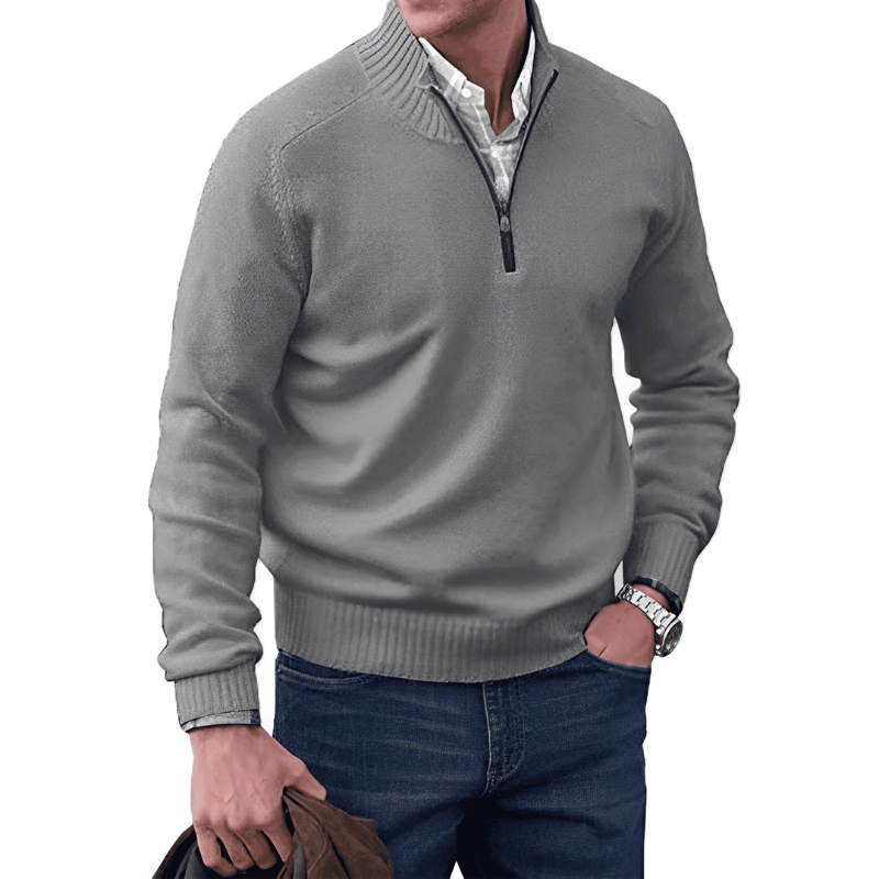 Alessandro - Maglione con cerniera alla moda