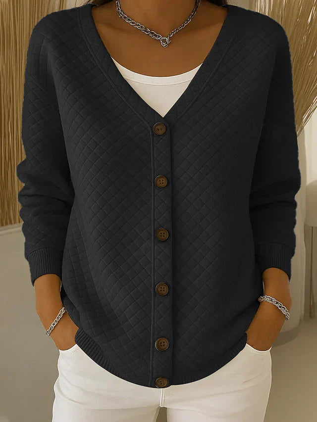 Karina | Cardigan con Bottoni Testurizzato