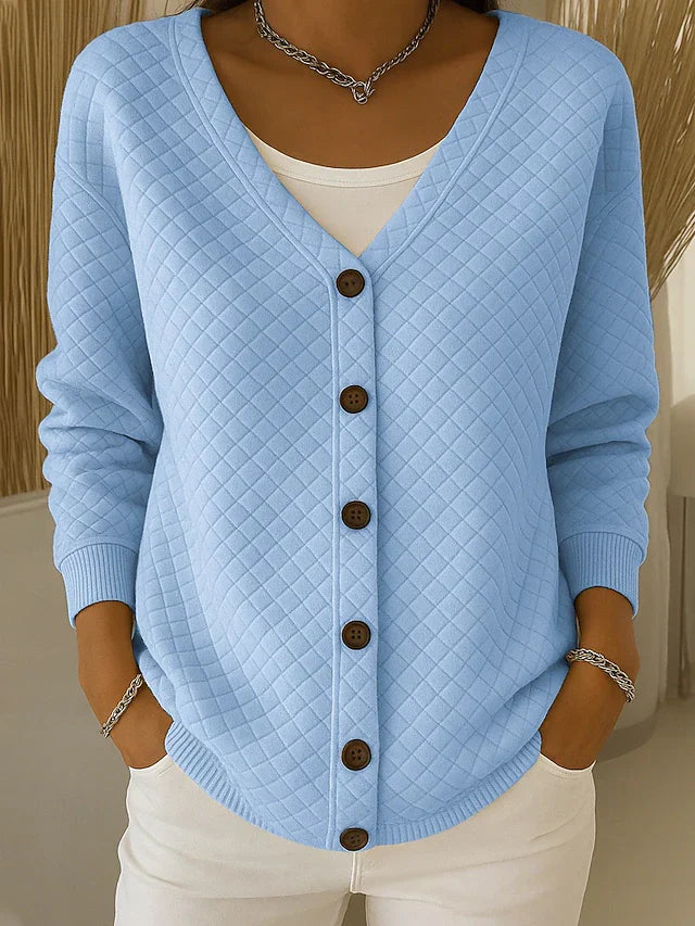 Karina | Cardigan con Bottoni Testurizzato