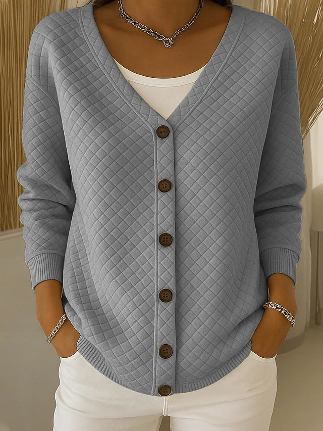 Karina | Cardigan con Bottoni Testurizzato