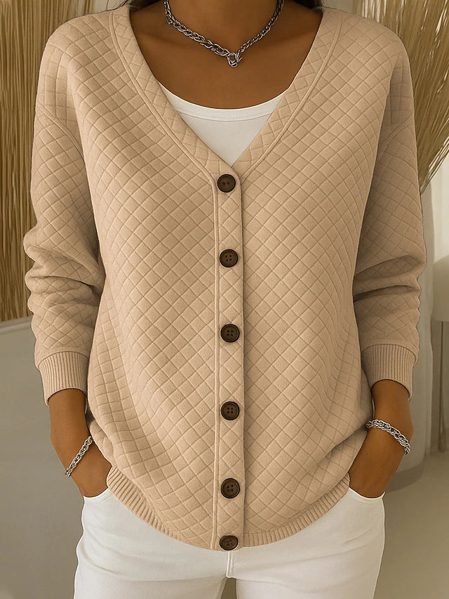 Karina | Cardigan con Bottoni Testurizzato