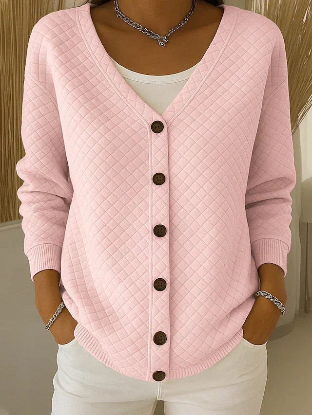 Karina | Cardigan con Bottoni Testurizzato