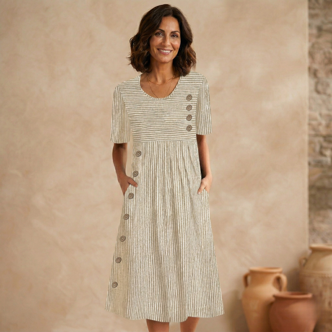 Wanda | Abito midi a righe