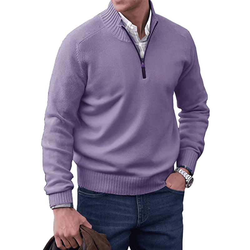 Alessandro - Maglione con cerniera alla moda