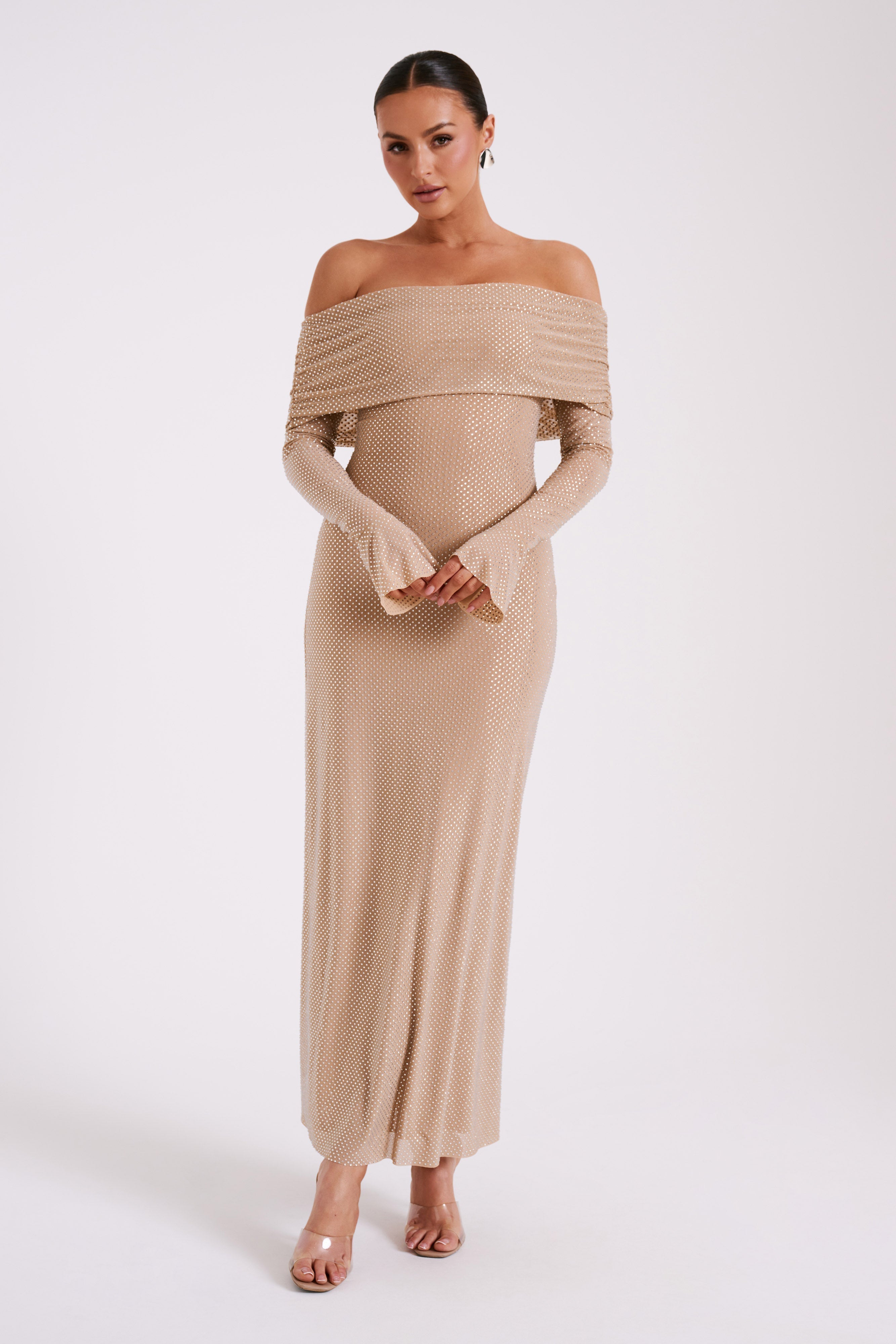 Marcella | Abito con spalline a diamante