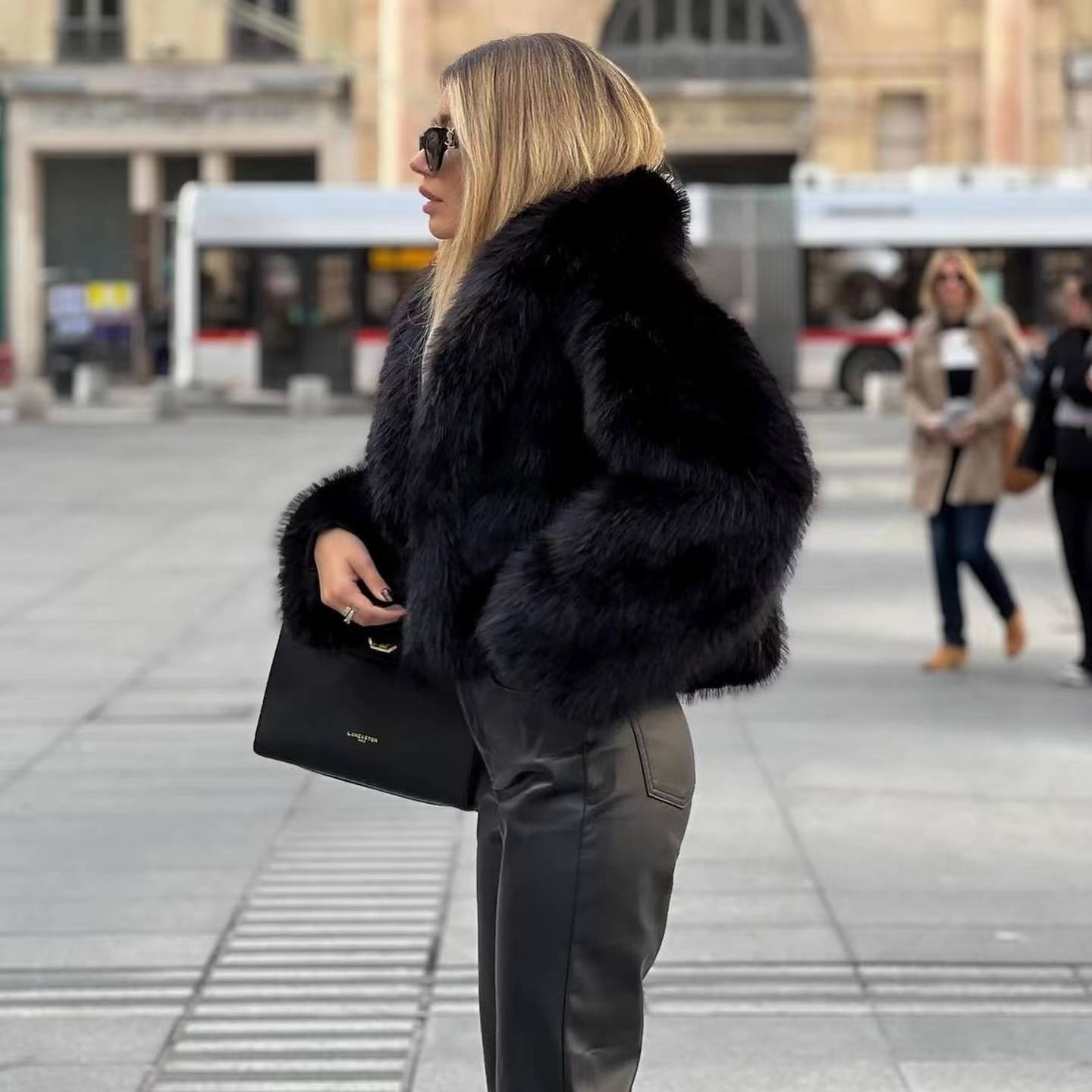 ARELLE - Cappotto in pelliccia sintetica